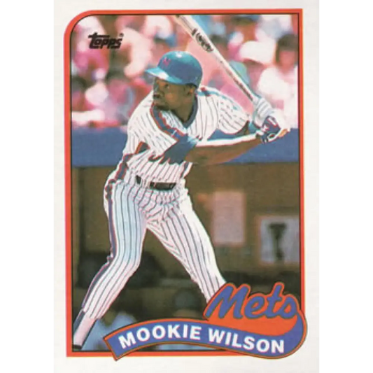 1989 Topps #545 Mookie Wilson NM-MT New York Mets Baseball Card Image 1