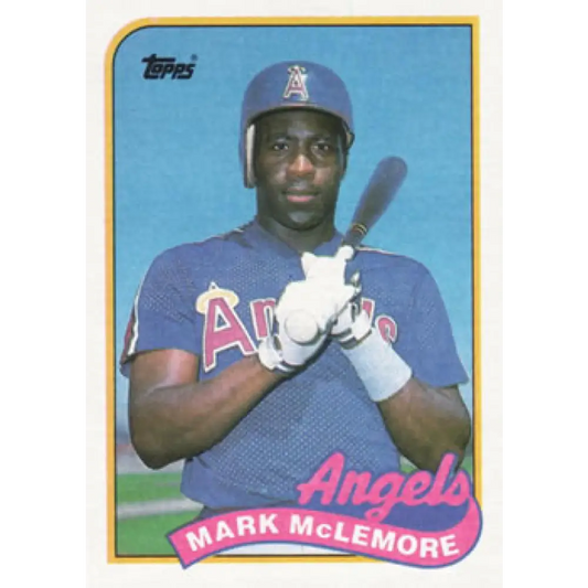 1989 Topps #547 Mark McLemore NM-MT California Angels Baseball Card Image 1
