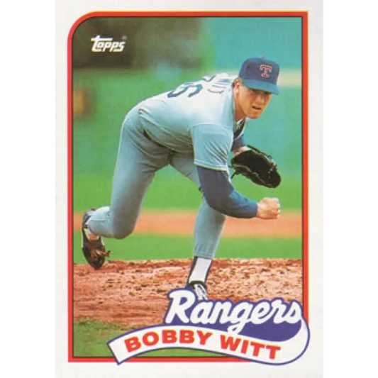 1989 Topps #548 Bobby Witt NM-MT Texas Rangers Baseball Card Image 1
