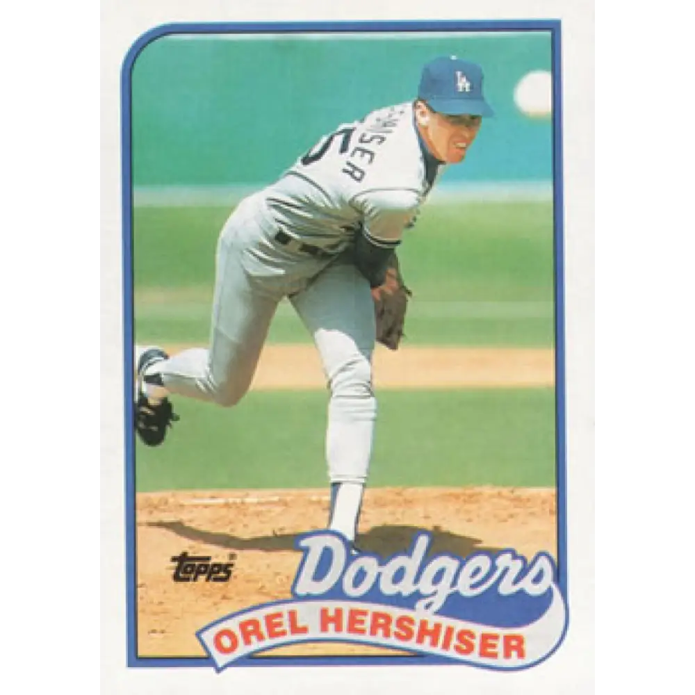 1989 Topps #550 Orel Hershiser NM-MT Los Angeles Dodgers Baseball Card Image 1