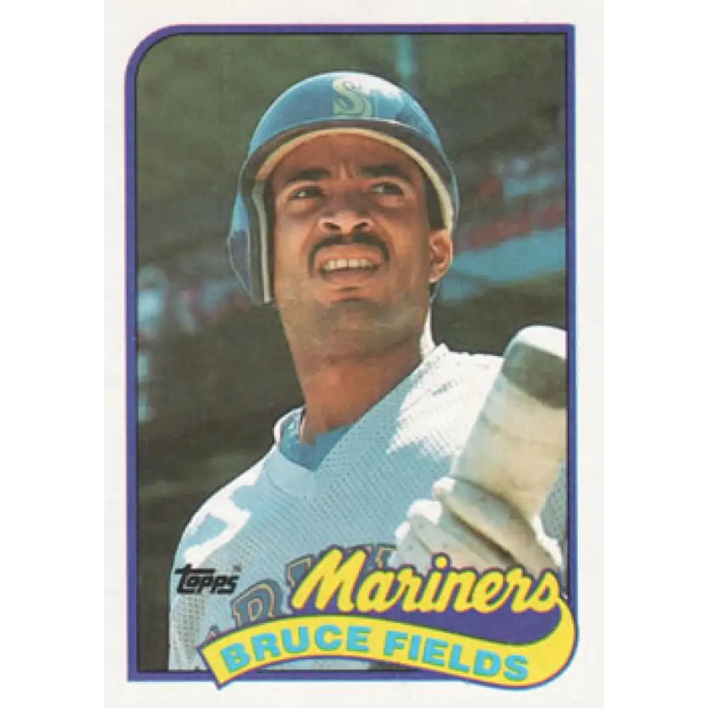 1989 Topps #556 Bruce Fields NM-MT Seattle Mariners Baseball Card Image 1