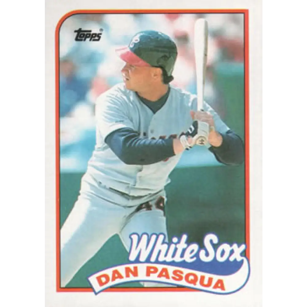 1989 Topps #558 Dan Pasqua NM-MT Chicago White Sox Baseball Card Image 1