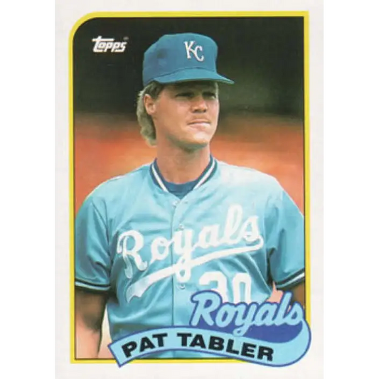 1989 Topps #56 Pat Tabler NM-MT Kansas City Royals Baseball Card Image 1