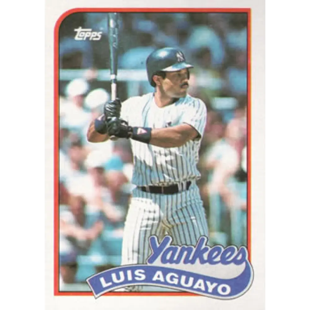 1989 Topps #561 Luis Aguayo NM-MT New York Yankees Baseball Card Image 1