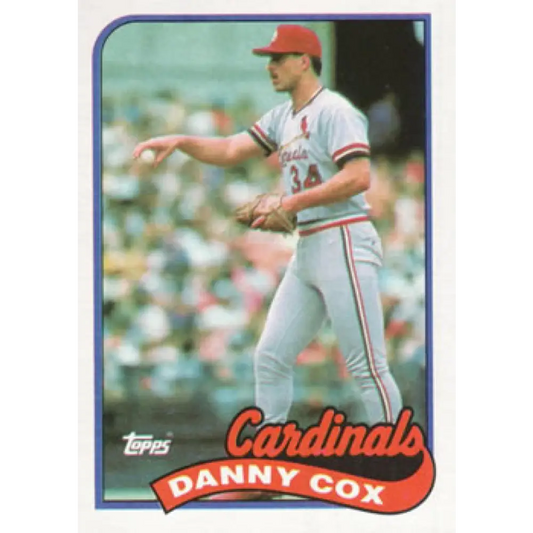 1989 Topps #562 Danny Cox NM-MT St. Louis Cardinals Baseball Card Image 1