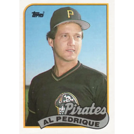 1989 Topps #566 Al Pedrique NM-MT Pittsburgh Pirates Baseball Card Image 1