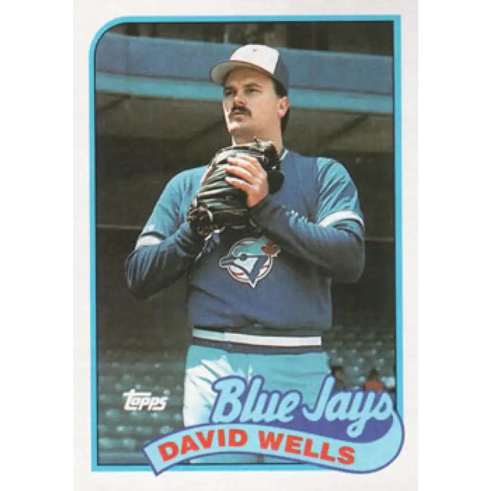 1989 Topps #567 David Wells UER NM-MT Toronto Blue Jays Baseball Card Image 1