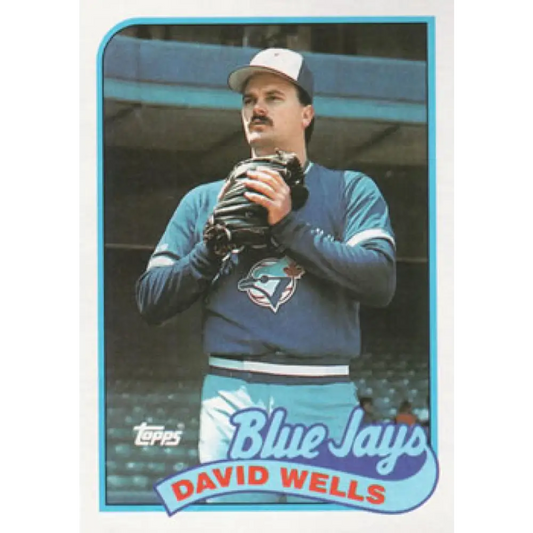 1989 Topps #567 David Wells UER NM-MT Toronto Blue Jays Baseball Card Image 1