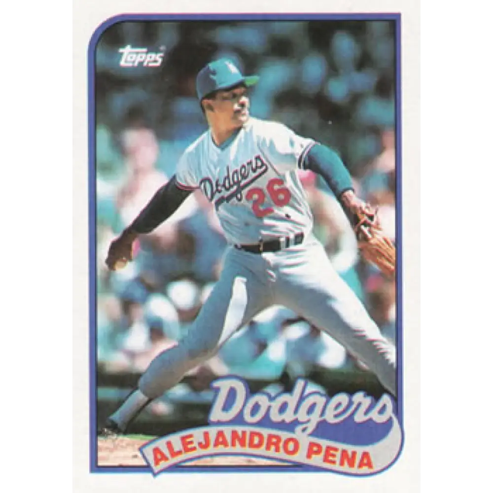 1989 Topps #57 Alejandro Pena NM-MT Los Angeles Dodgers Baseball Card Image 1