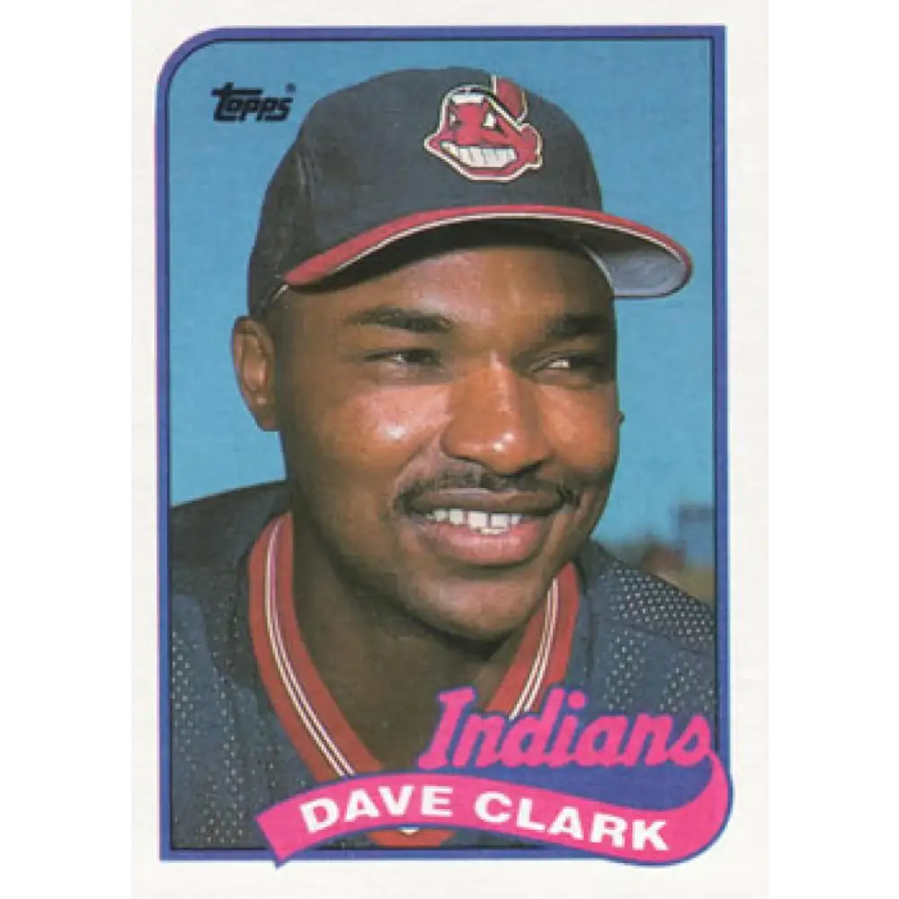 1989 Topps #574 Dave Clark NM-MT Cleveland Indians Baseball Card Image 1