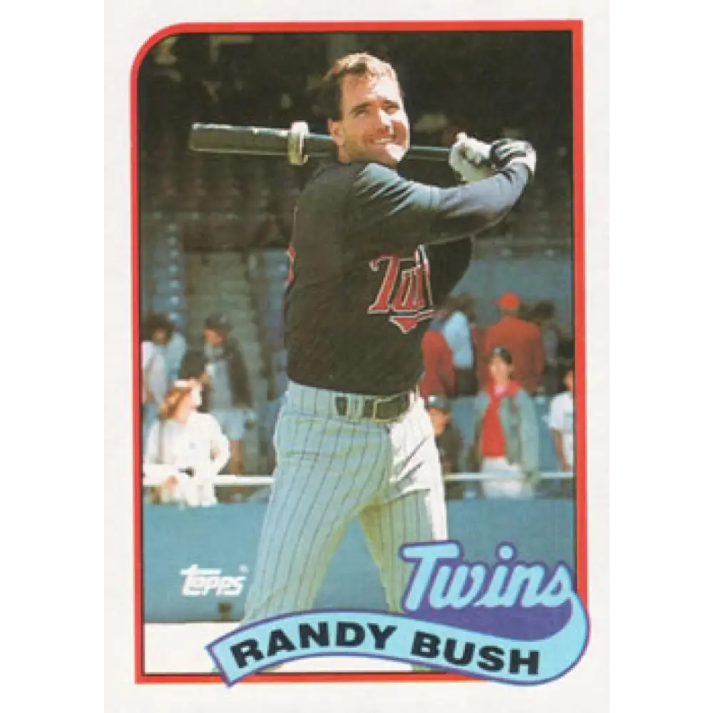 1989 Topps #577 Randy Bush NM-MT Minnesota Twins Baseball Card Image 1