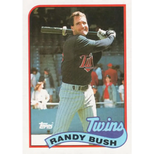 1989 Topps #577 Randy Bush NM-MT Minnesota Twins Baseball Card Image 1