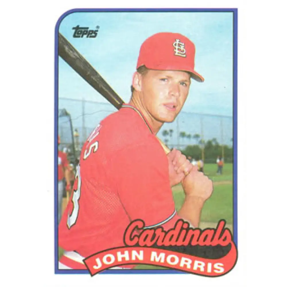 1989 Topps #578 John Morris NM-MT St. Louis Cardinals Baseball Card Image 1