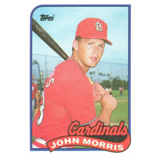 1989 Topps #578 John Morris NM-MT St. Louis Cardinals Baseball Card Image 1