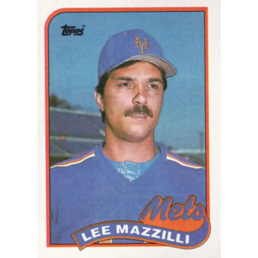 1989 Topps #58 Lee Mazzilli NM-MT New York Mets Baseball Card Image 1