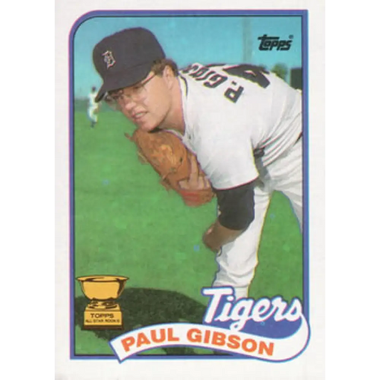 1989 Topps #583 Paul Gibson NM-MT Detroit Tigers Baseball Card Image 1