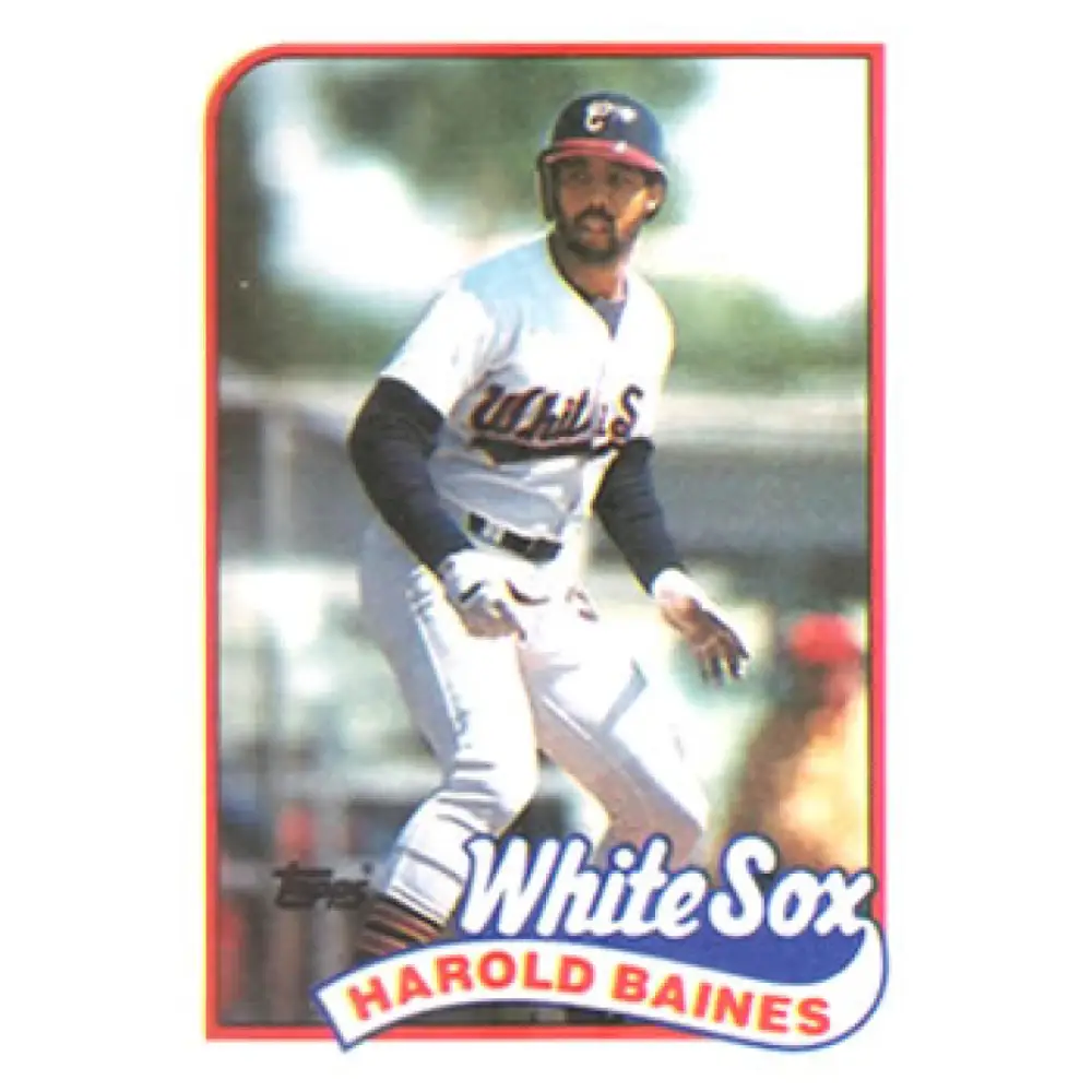 1989 Topps #585 Harold Baines NM-MT Chicago White Sox Baseball Card Image 1