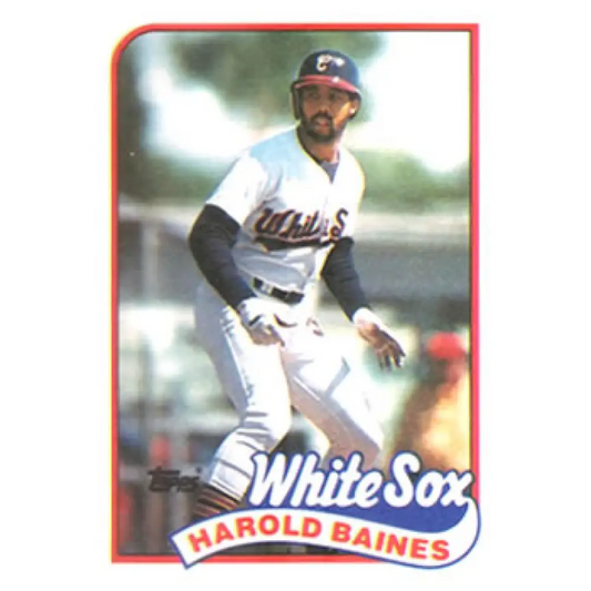1989 Topps #585 Harold Baines NM-MT Chicago White Sox Baseball Card Image 1