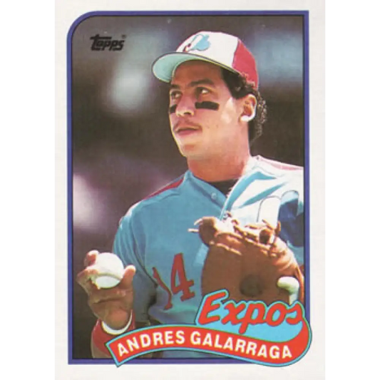 1989 Topps #590 Andres Galarraga NM-MT Montreal Expos Baseball Card Image 1
