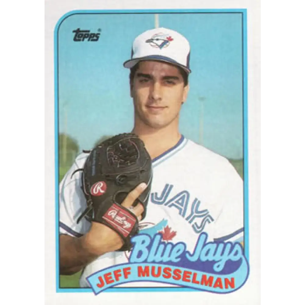 1989 Topps #591 Jeff Musselman NM-MT Toronto Blue Jays Baseball Card Image 1