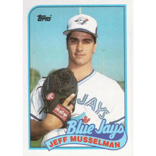 1989 Topps #591 Jeff Musselman NM-MT Toronto Blue Jays Baseball Card Image 1