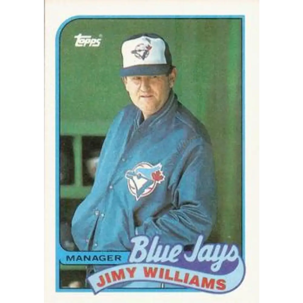 1989 Topps #594b Jimy Williams COR NM-MT Toronto Blue Jays Baseball Card Image 1
