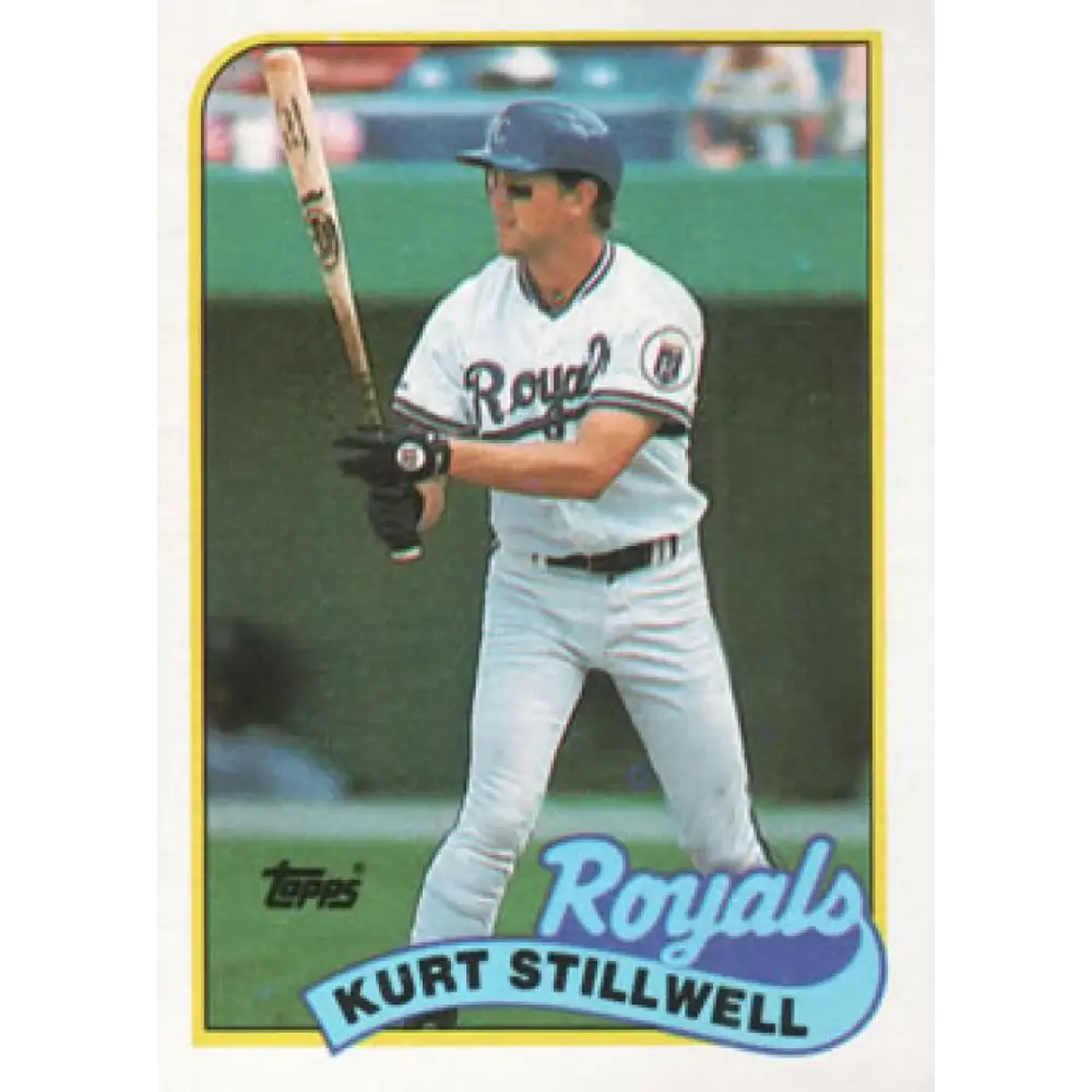 1989 Topps #596 Kurt Stillwell NM-MT Kansas City Royals Baseball Card Image 1