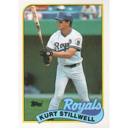 1989 Topps #596 Kurt Stillwell NM-MT Kansas City Royals Baseball Card Image 1