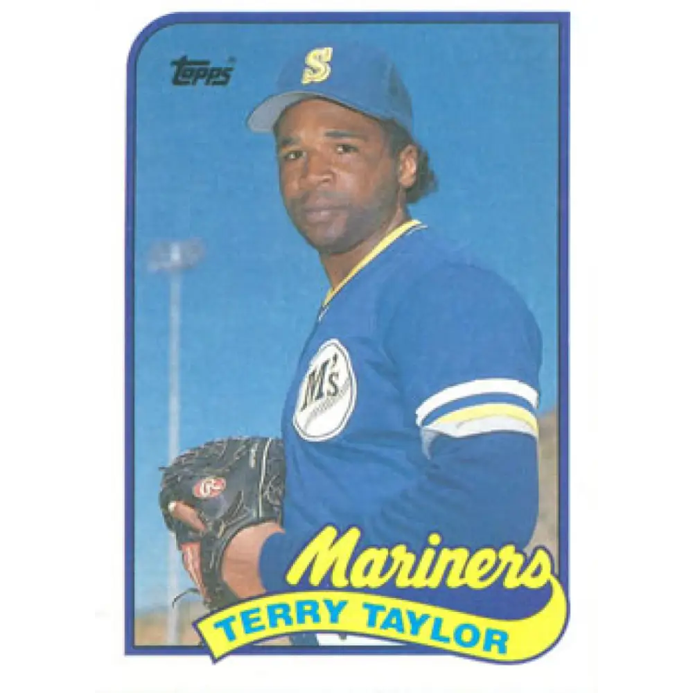 1989 Topps #597 Terry Taylor NM-MT RC Rookie Seattle Mariners Baseball Card Image 1