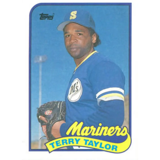 1989 Topps #597 Terry Taylor NM-MT RC Rookie Seattle Mariners Baseball Card Image 1