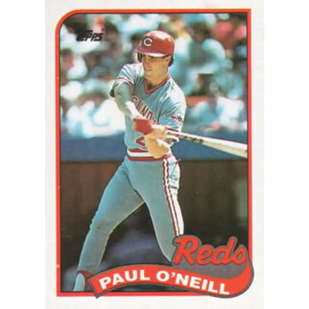 1989 Topps #604 Paul O'Neill NM-MT Cincinnati Reds Baseball Card Image 1