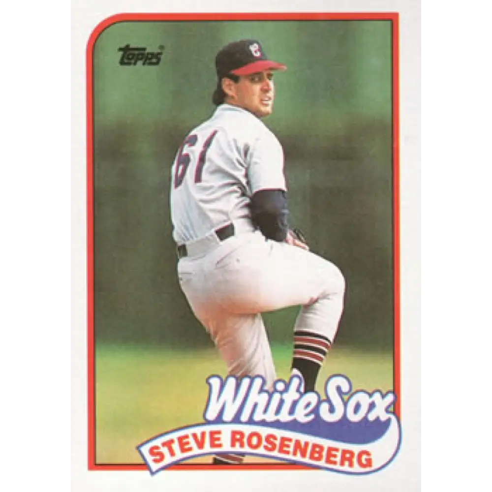 1989 Topps #616 Steve Rosenberg NM-MT Chicago White Sox Baseball Card Image 1