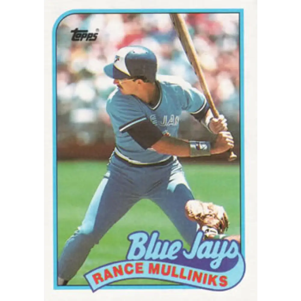 1989 Topps #618 Rance Mulliniks NM-MT Toronto Blue Jays Baseball Card Image 1