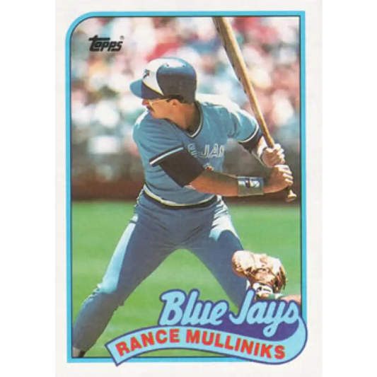 1989 Topps #618 Rance Mulliniks NM-MT Toronto Blue Jays Baseball Card Image 1