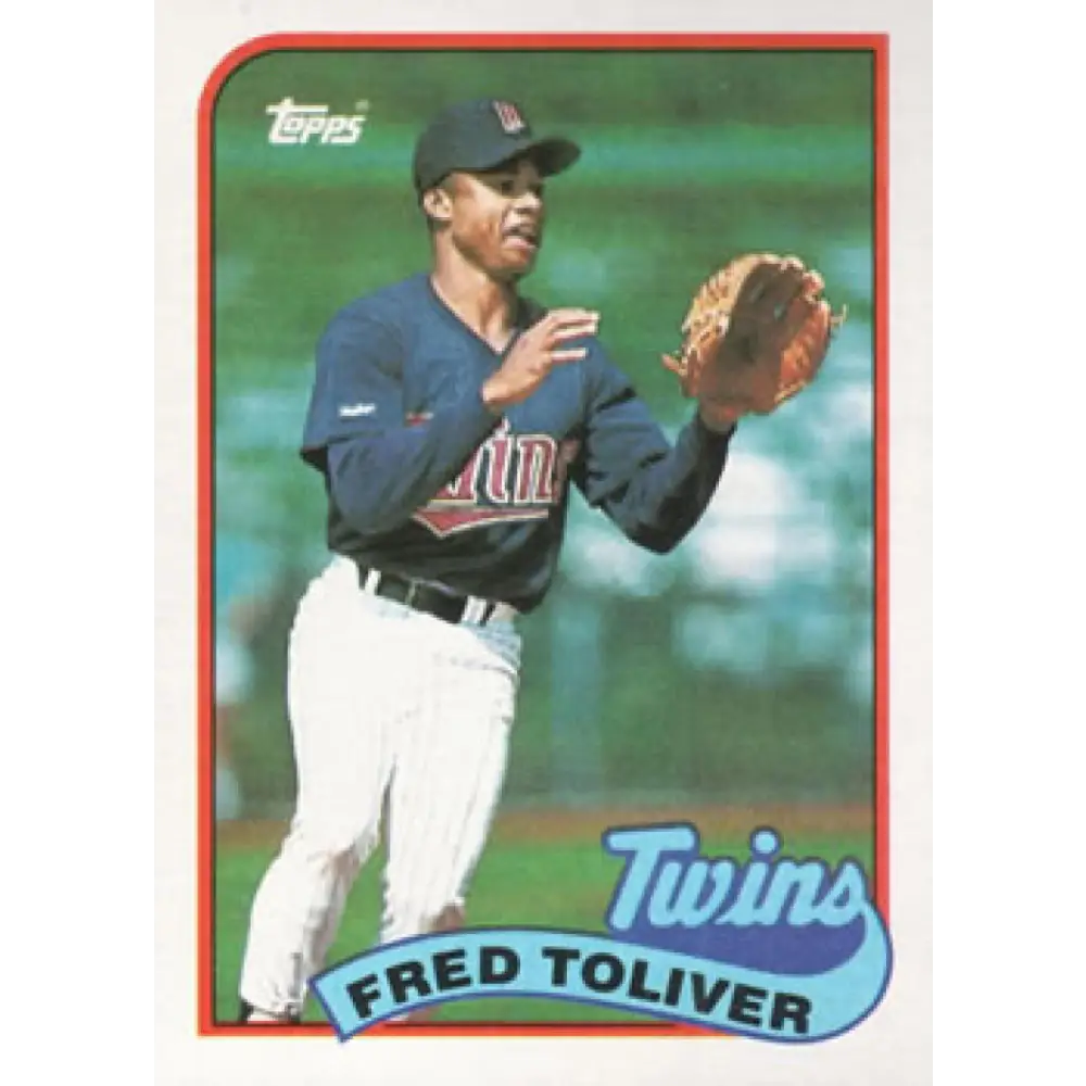 1989 Topps #623 Fred Toliver NM-MT Minnesota Twins Baseball Card Image 1