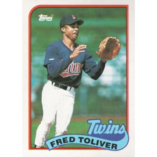 1989 Topps #623 Fred Toliver NM-MT Minnesota Twins Baseball Card Image 1