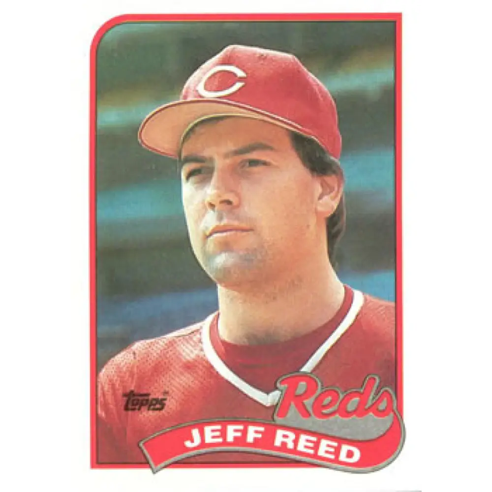 1989 Topps #626 Jeff Reed NM-MT Cincinnati Reds Baseball Card Image 1