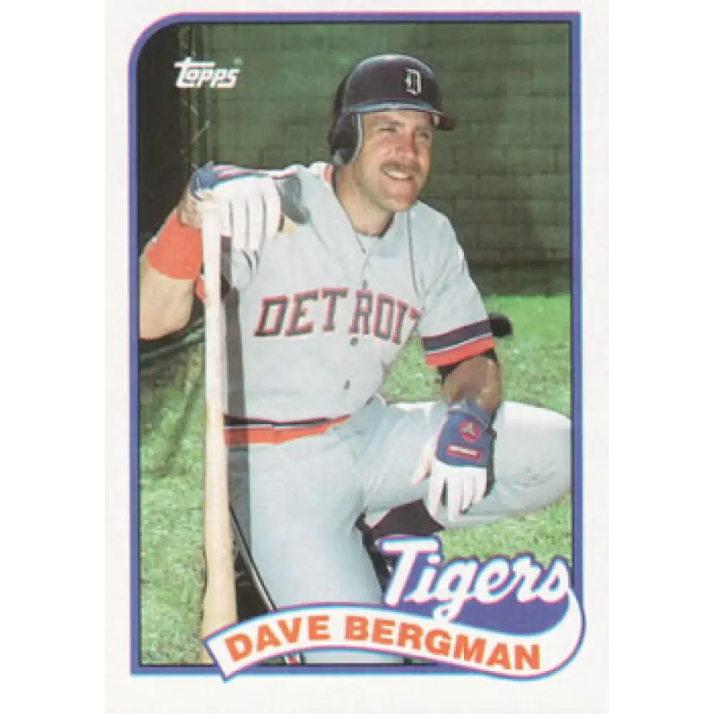 1989 Topps #631 Dave Bergman NM-MT Detroit Tigers Baseball Card Image 1