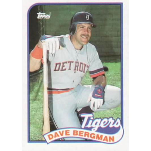 1989 Topps #631 Dave Bergman NM-MT Detroit Tigers Baseball Card Image 1