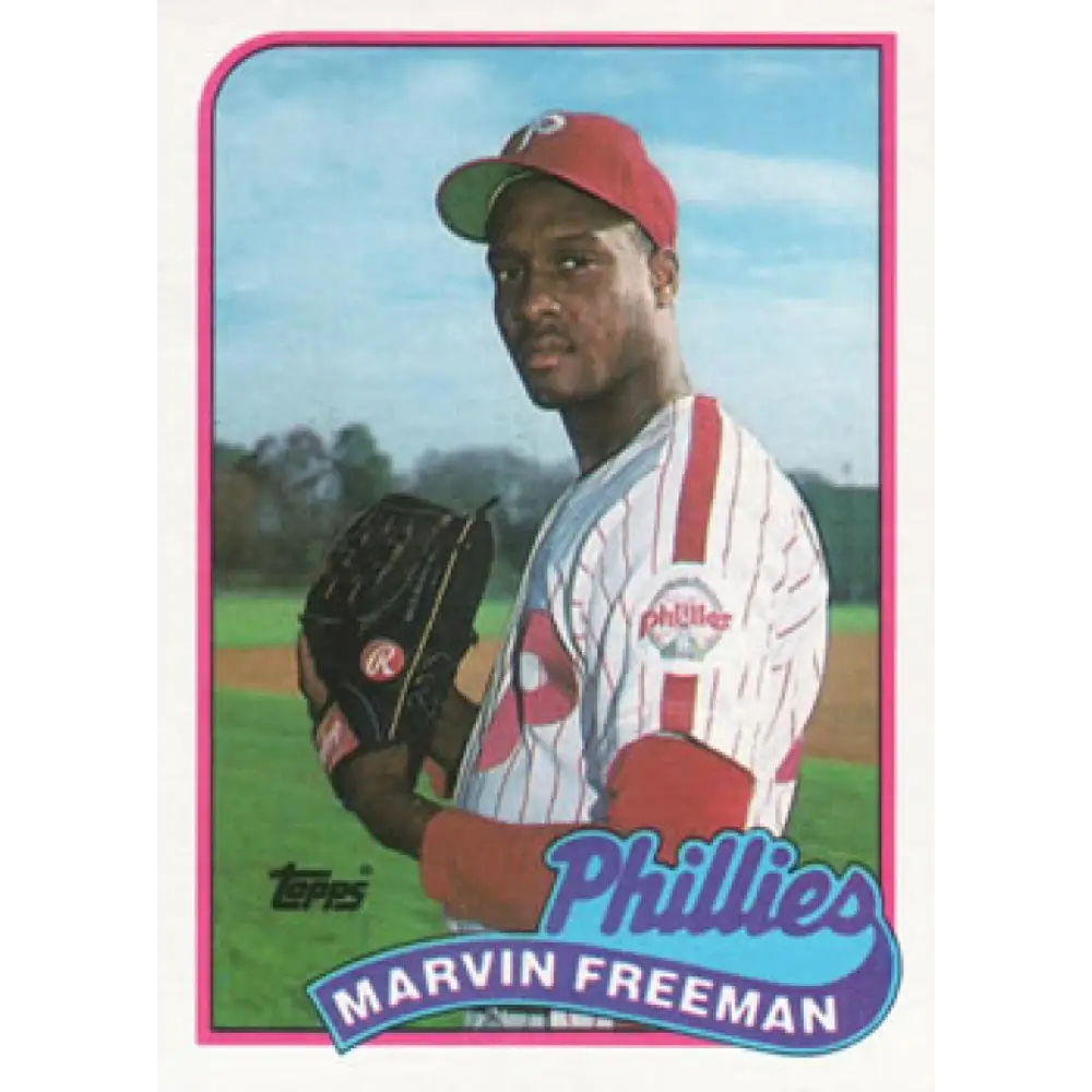 1989 Topps #634 Marvin Freeman NM-MT Philadelphia Phillies Baseball Card Image 1