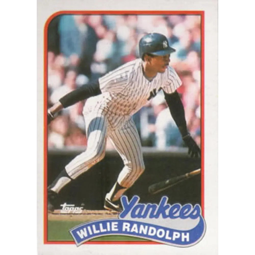 1989 Topps #635 Willie Randolph NM-MT New York Yankees Baseball Card Image 1