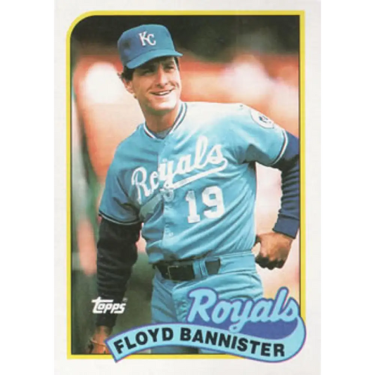 1989 Topps #638 Floyd Bannister NM-MT Kansas City Royals Baseball Card Image 1