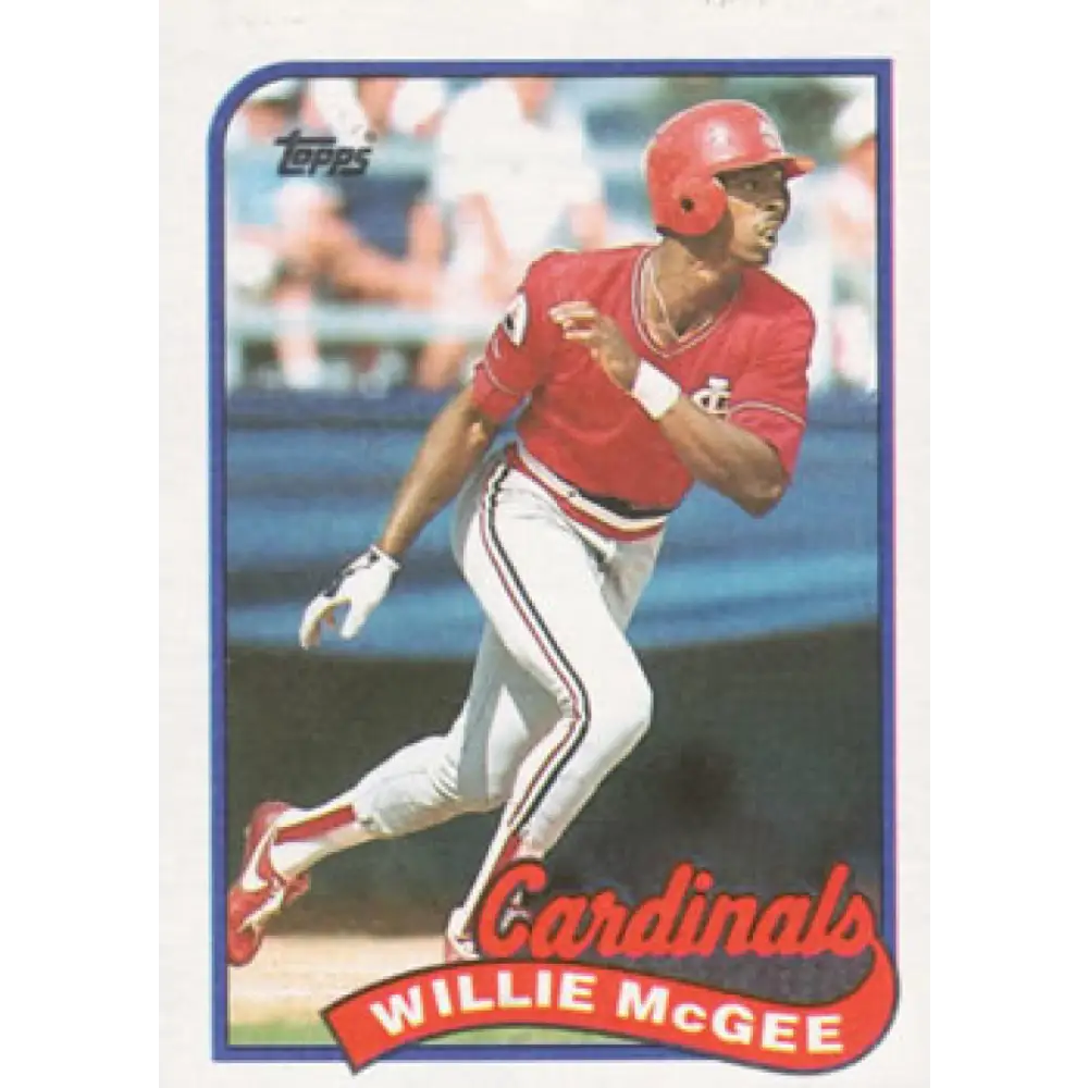 1989 Topps #640 Willie McGee NM-MT St. Louis Cardinals Baseball Card Image 1