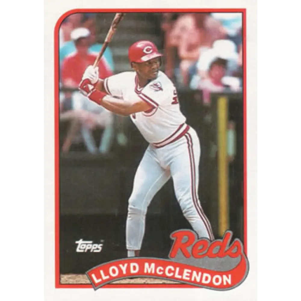 1989 Topps #644 Lloyd McClendon NM-MT Cincinnati Reds Baseball Card Image 1