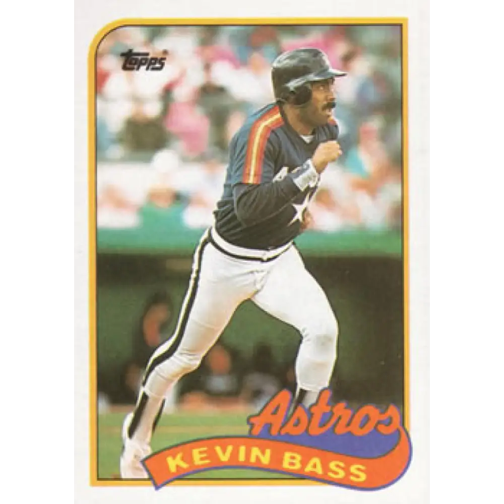 1989 Topps #646 Kevin Bass NM-MT Houston Astros Baseball Card Image 1