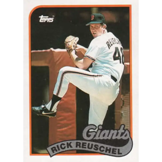 1989 Topps #65 Rick Reuschel NM-MT San Francisco Giants Baseball Card Image 1