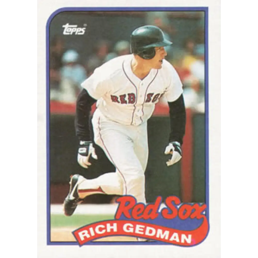 1989 Topps #652 Rich Gedman NM-MT Boston Red Sox Baseball Card Image 1