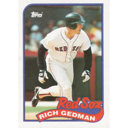 1989 Topps #652 Rich Gedman NM-MT Boston Red Sox Baseball Card Image 1