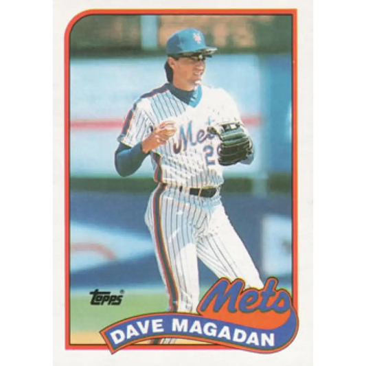 1989 Topps #655 Dave Magadan NM-MT New York Mets Baseball Card Image 1