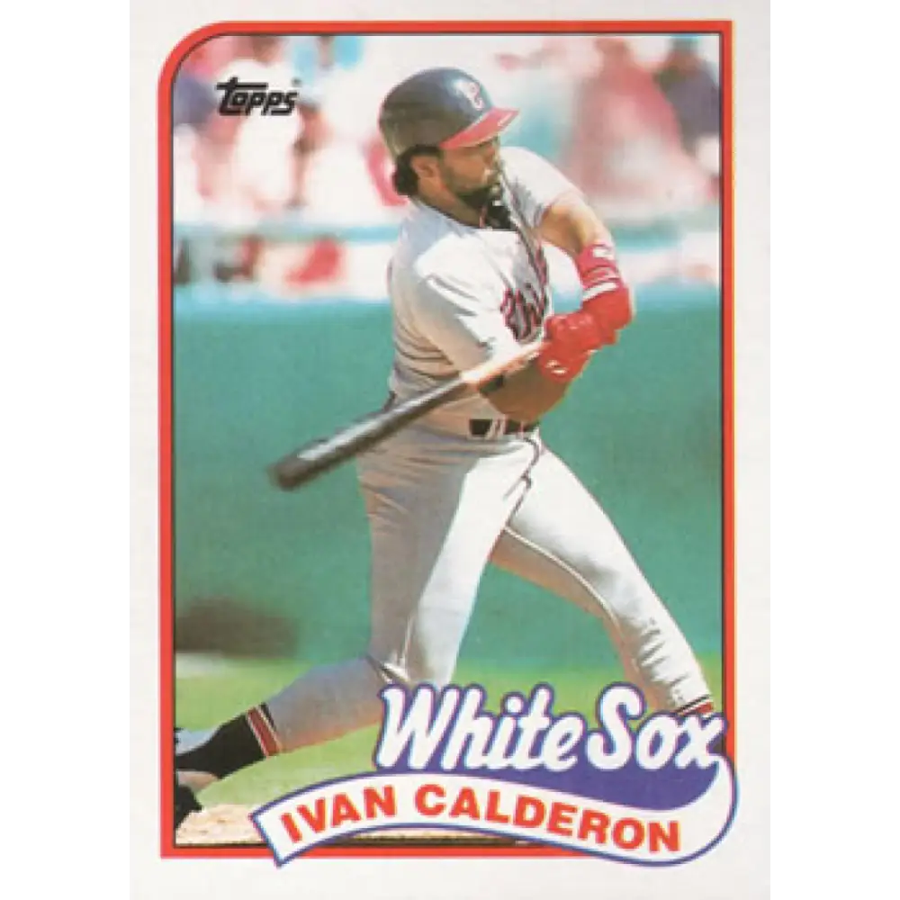 1989 Topps #656 Ivan Calderon NM-MT Chicago White Sox Baseball Card Image 1